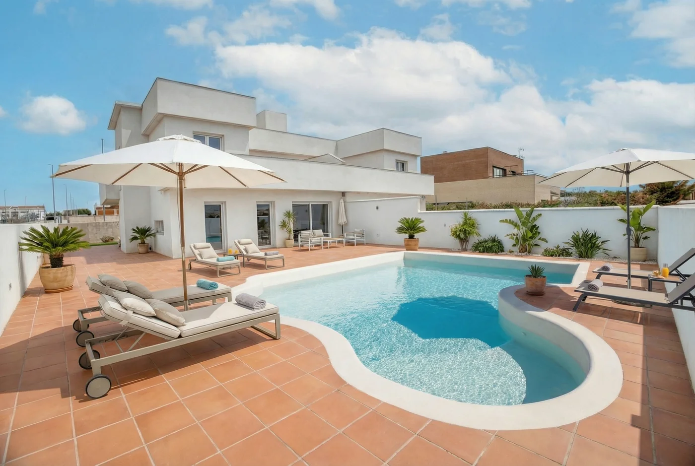 Después IA · Piscina